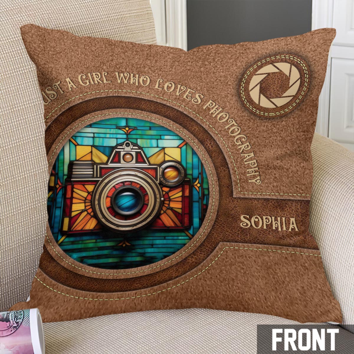 Just A Girl Who Loves Photography - Personalized Photography Throw Pillow