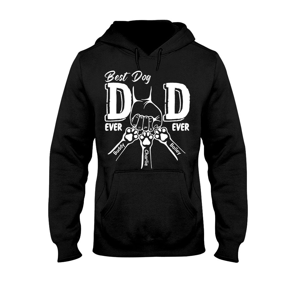 Best Dog Dad Ever - Personalized Dog T-shirt And Hoodie