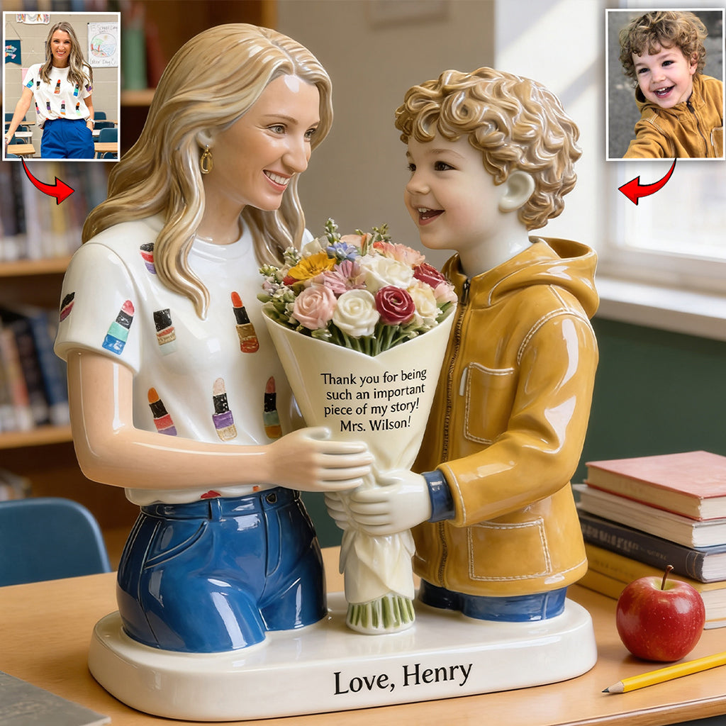 Custom Any Photo - Personalized Teacher Custom Shaped Acrylic Plaque