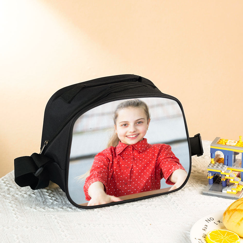 Custom Photo Lunch Box - gift for anyone, dog lover, cat lover - Personalized Insulation Lunch Bag