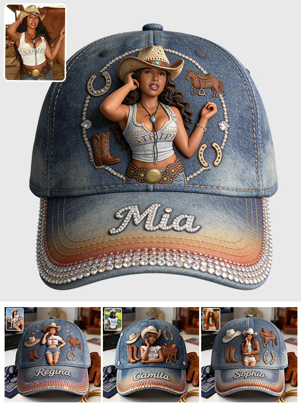 Custom Any Photo - Personalized Cowgirl Classic Cap