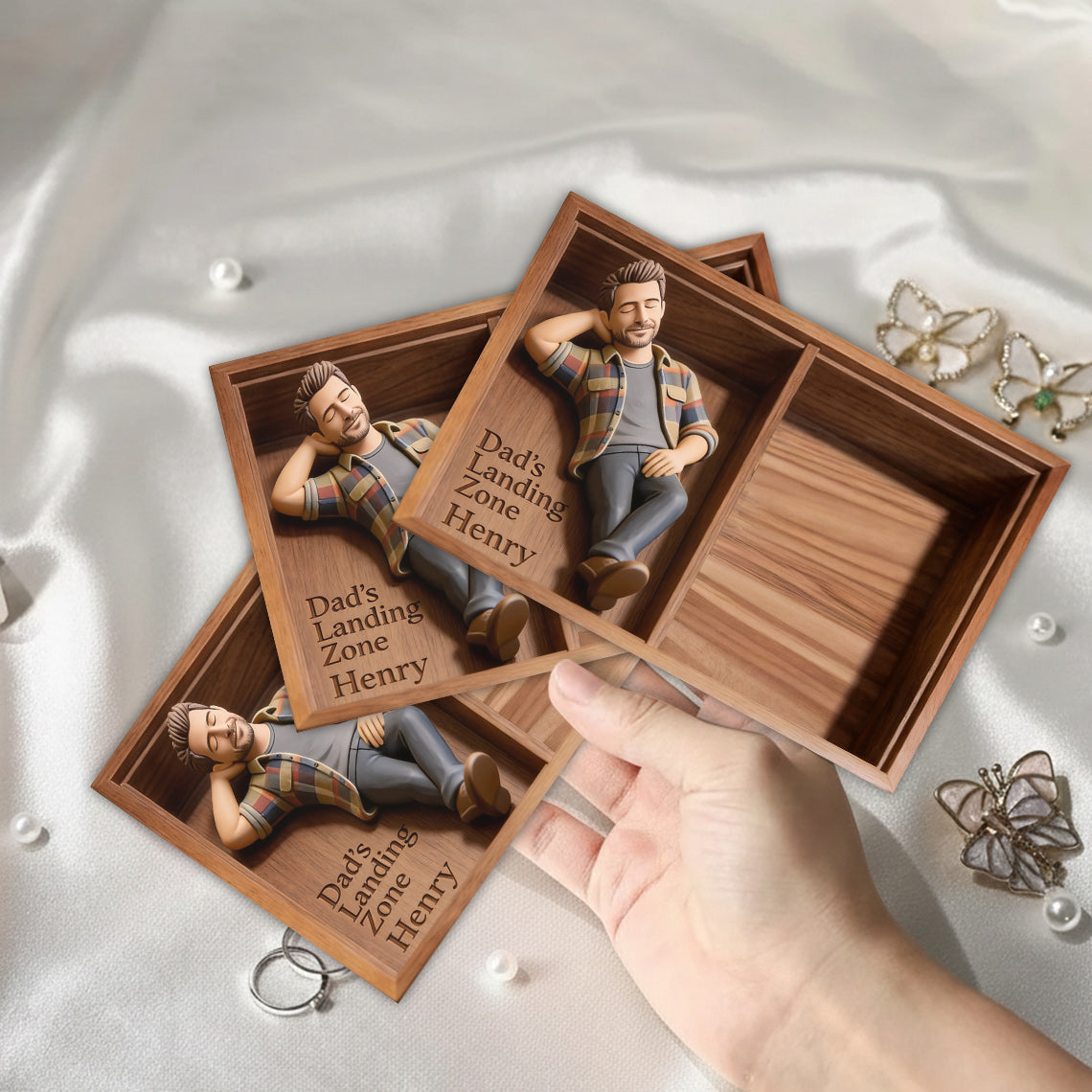 Custom Any Photo - Personalized Father Catch-All Tray