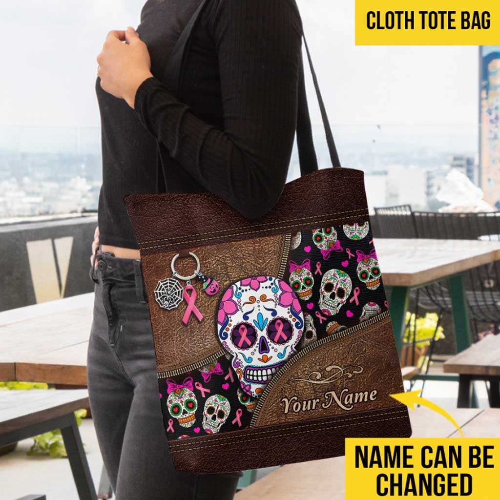 Breast Cancer Awareness Personalized Tote Bag