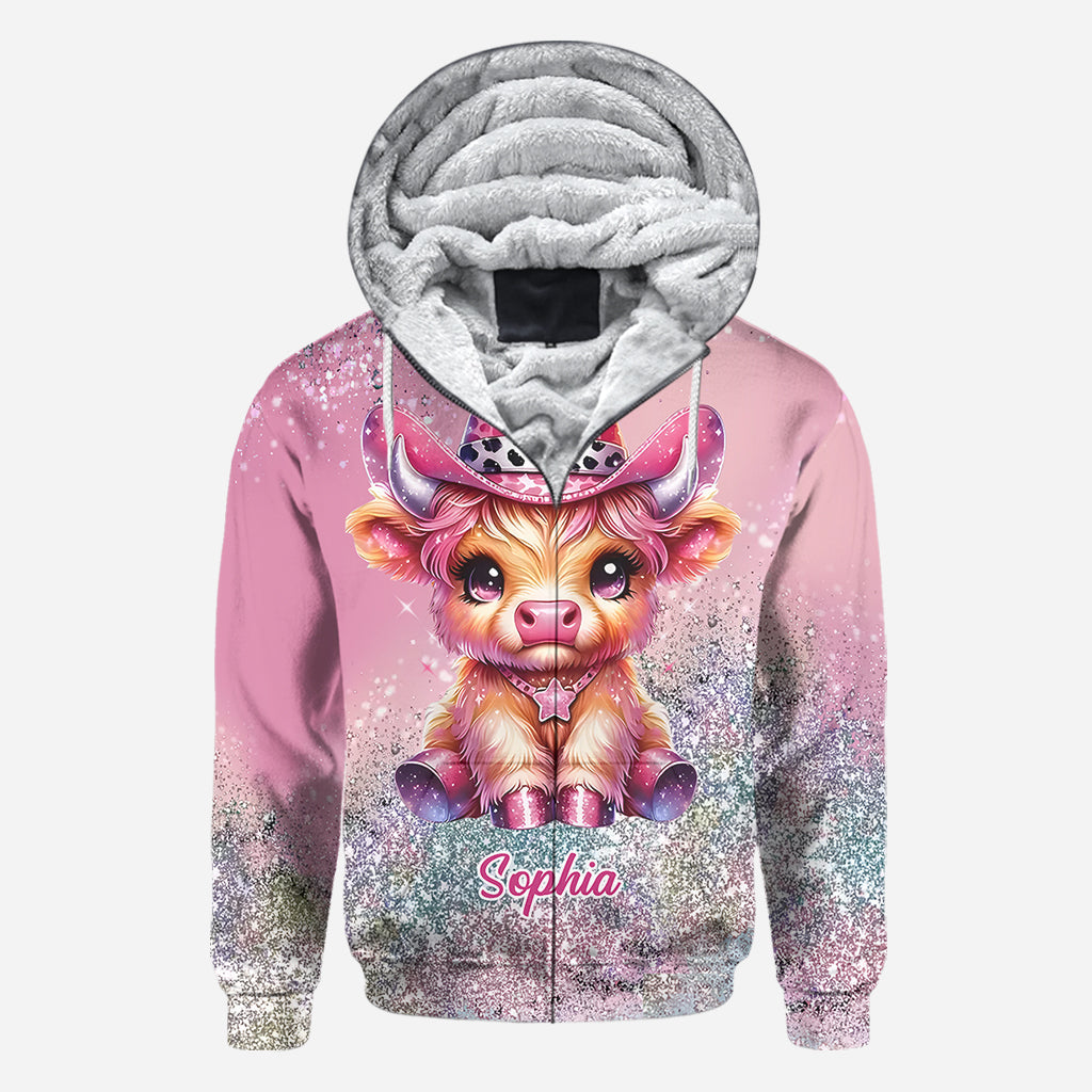 Cute Highland Cow - Personalized Highland Cow All Over Shirt