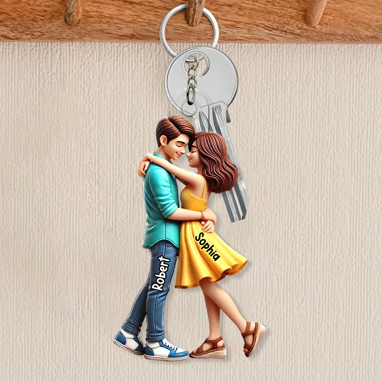 Personalized Couple Embrace Ornament - A Perfect Expression of Love, Commemorating Your Special Moments
