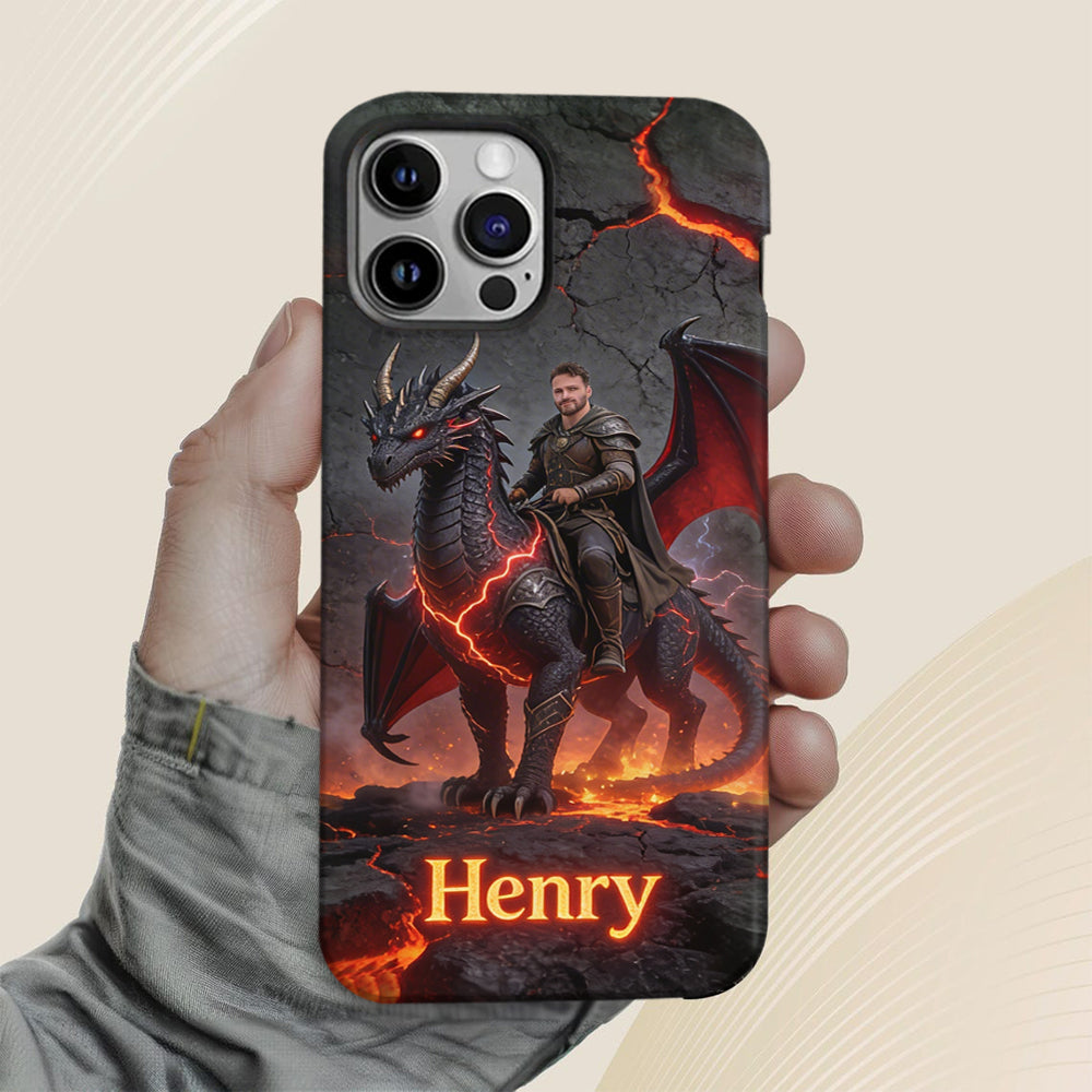 Flying With The Dragon - Personalized Dragon Full Print Phone Case