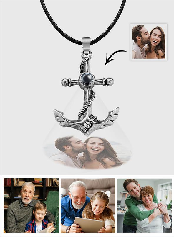 Personalized Anchor Photo Projection Charm
