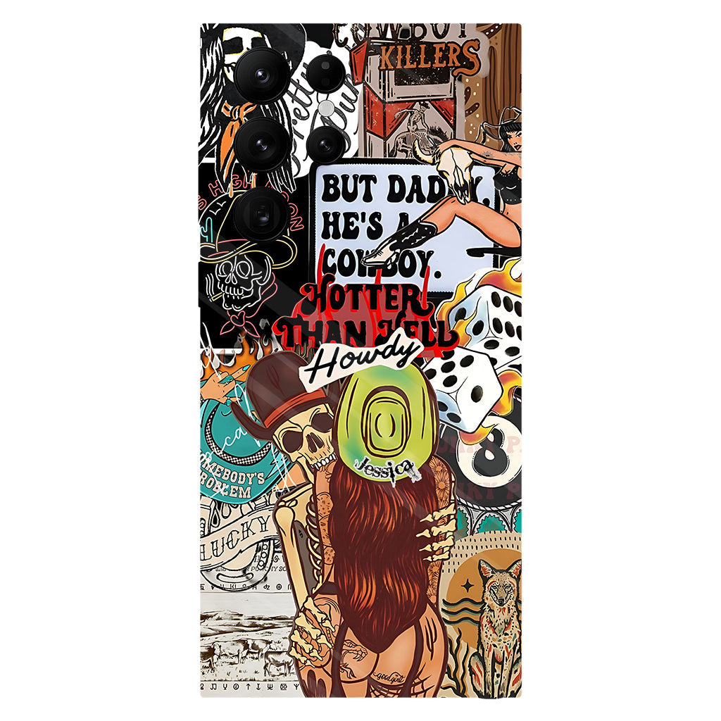 Howdy Cowgirl - Personalized Cowgirl Full Print Phone Case