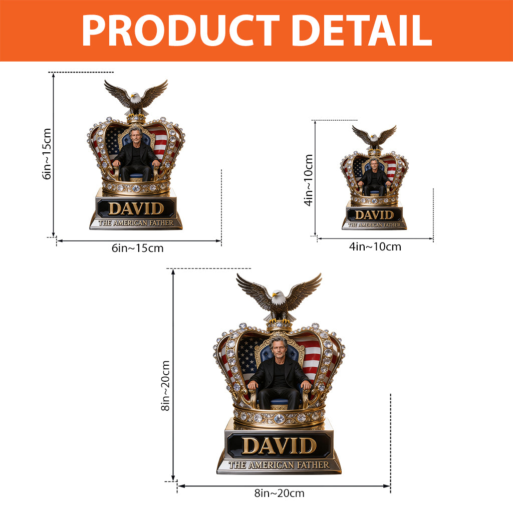 Custom Any Photo The Best Father - Personalized Father Custom Shaped Acrylic Plaque