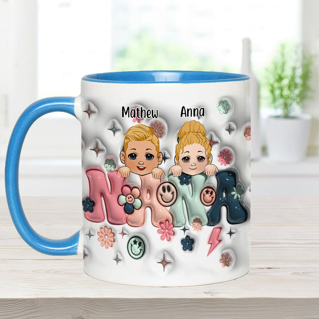 Best Grandma/Nana/Mimi Ever - Gift for grandma - Personalized Accent Mug