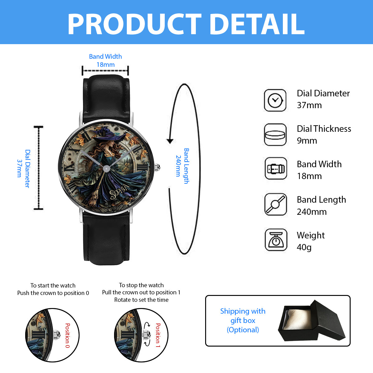 Feeling Witchy - Personalized Witch Hand Watch