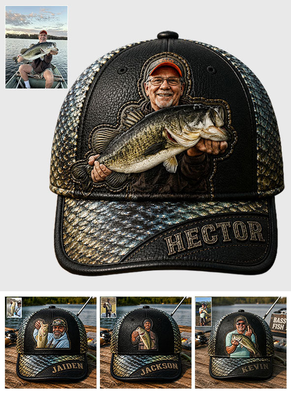 Custom Any Photo Love Fishing - Personalized Fishing Classic Cap