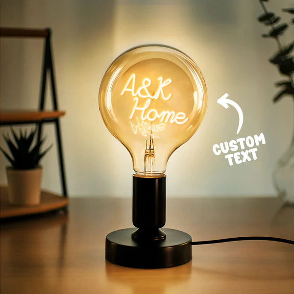 Any Name Light Bulbs - Personalized Any Name Light Bulbs Lamp