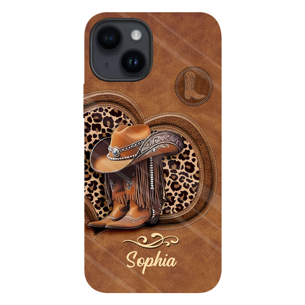 Cowgirl Boots - Personalized Cowgirl Full Print Phone Case
