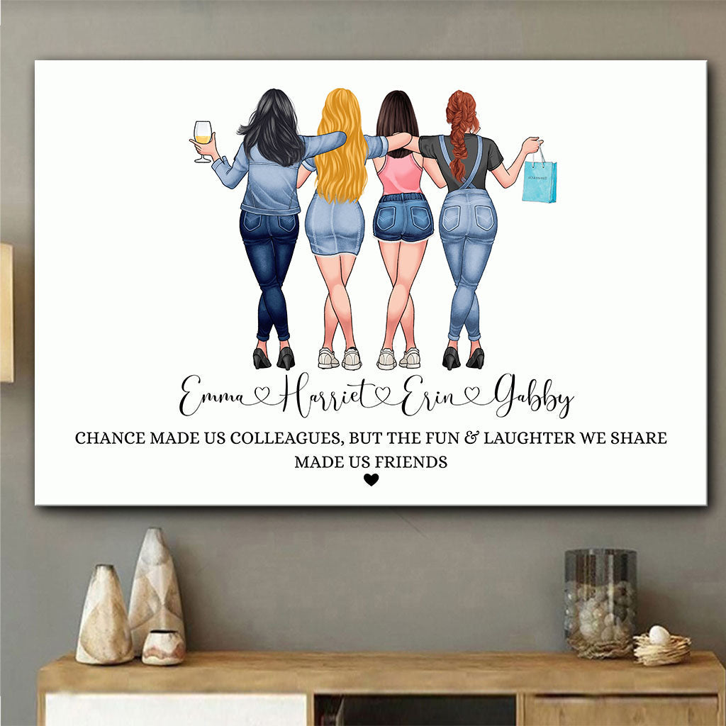 Chance Made Us Colleagues - Personalized Colleague Canvas And Poster