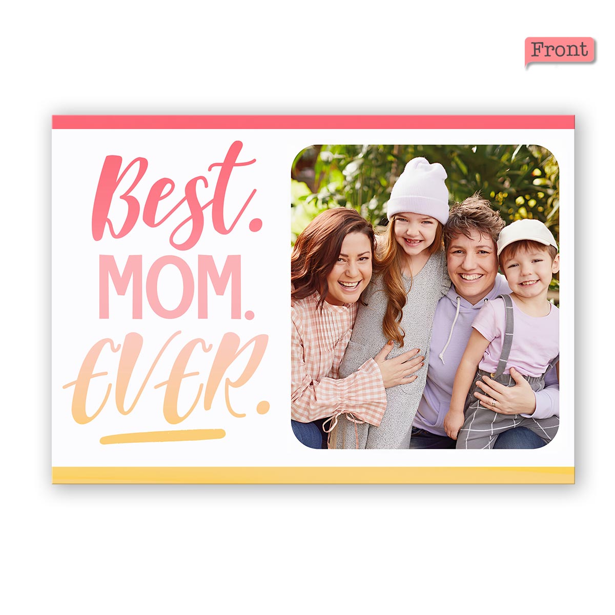 Best Mom Ever - Personalized QR Greeting Card