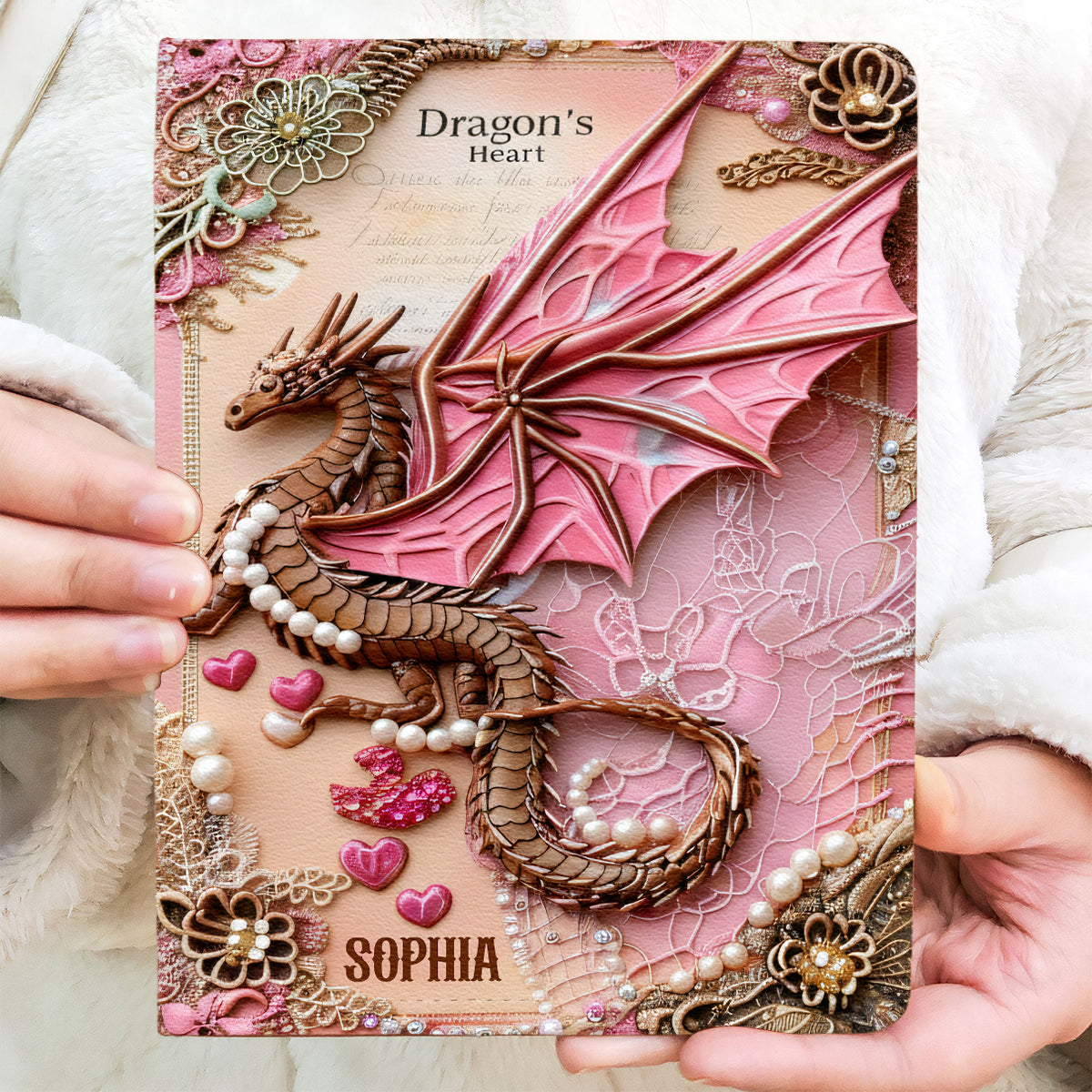 Dragon's Heart - Personalized Dragon Leather Journal