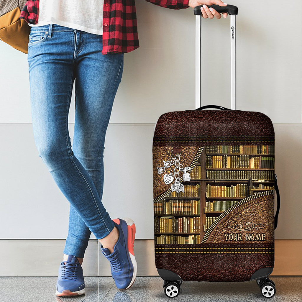 Library - Personalized Librarian Luggage Cover