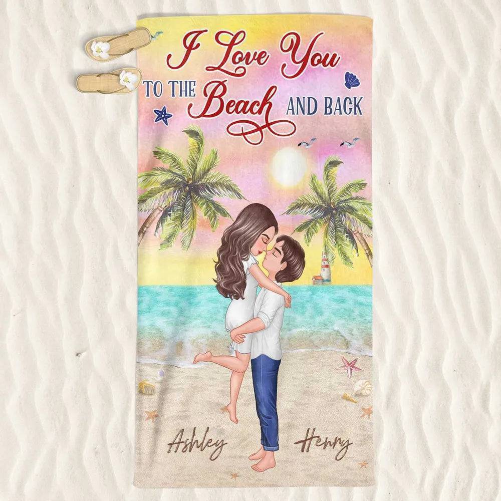 My Missing Piece - Personalized Beach Towel, Wooden Or Acrylic Or LED Plaque, Poster Or Canvas,Wooden Or Acrylic Keychain -  Engraved Design for Him/Her