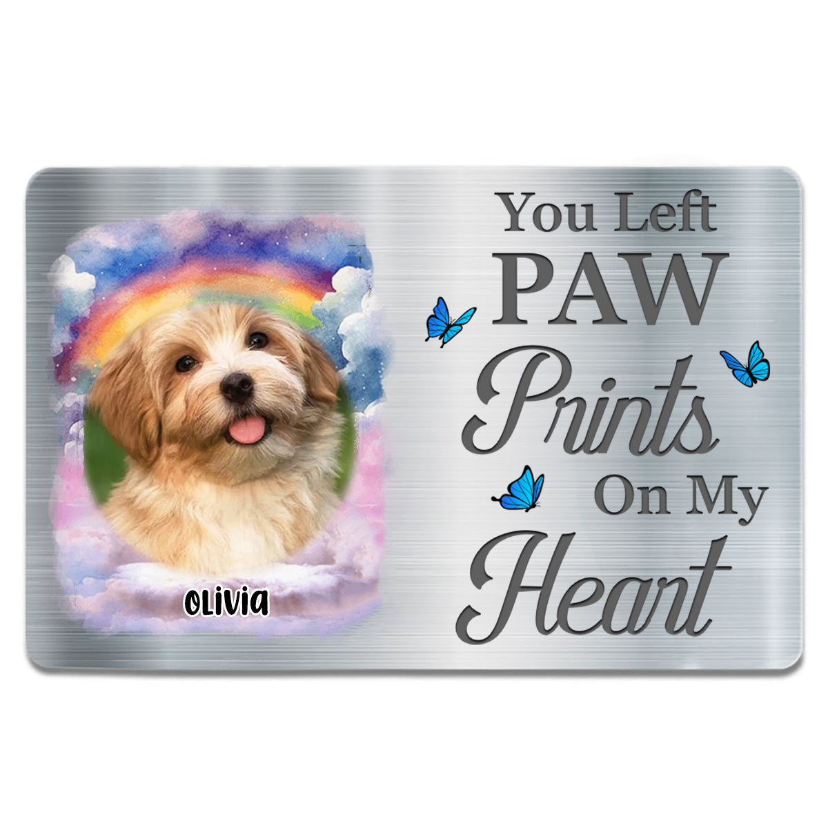 Pet Memorial Metal Wallet Card – Personalized Design to Cherish Eternal Love for Pets