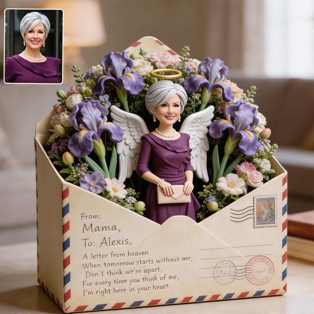 A Letter From Heaven - Personalized Memorial Custom Shaped Acrylic Plaque