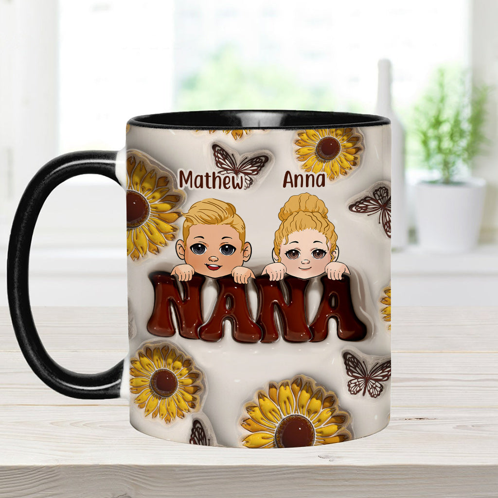 Best Grandma/Nana/Mimi Ever - Gift for grandma - Personalized Accent Mug