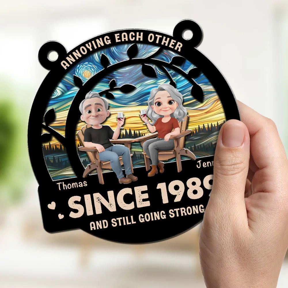Annoying Each Other Since ... – Personalized Wood & Acrylic Layered Ornament