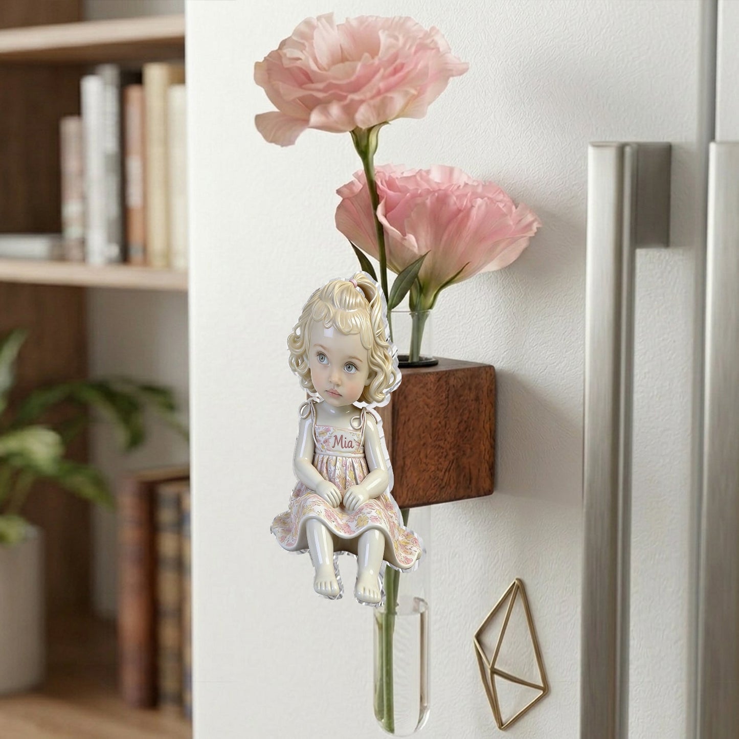 Any Kid Photo - Personalized Kid Magnetic Flower Vase