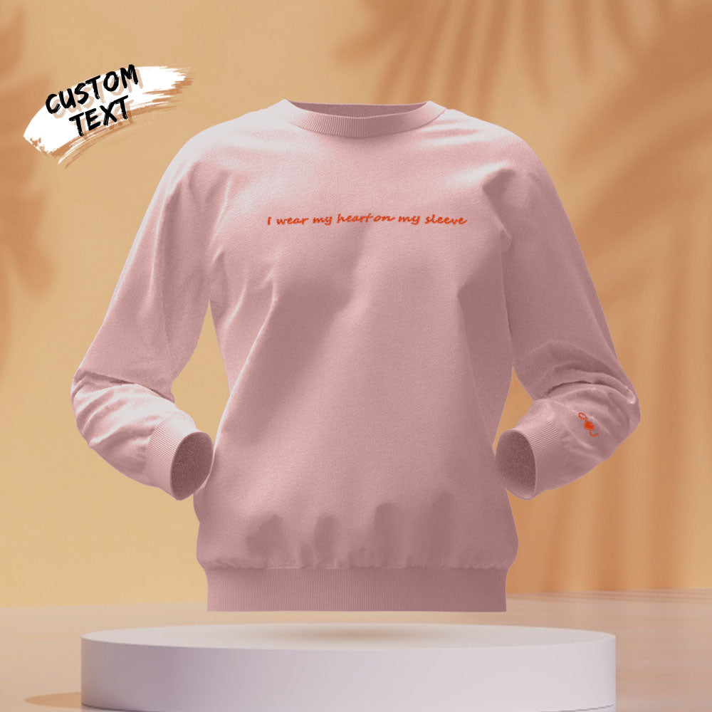 Custom Text - Personalized Couple Sweatshirt