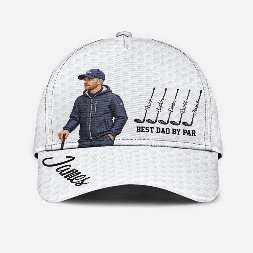 Best Dad By Par - Personalized Golf Classic Cap