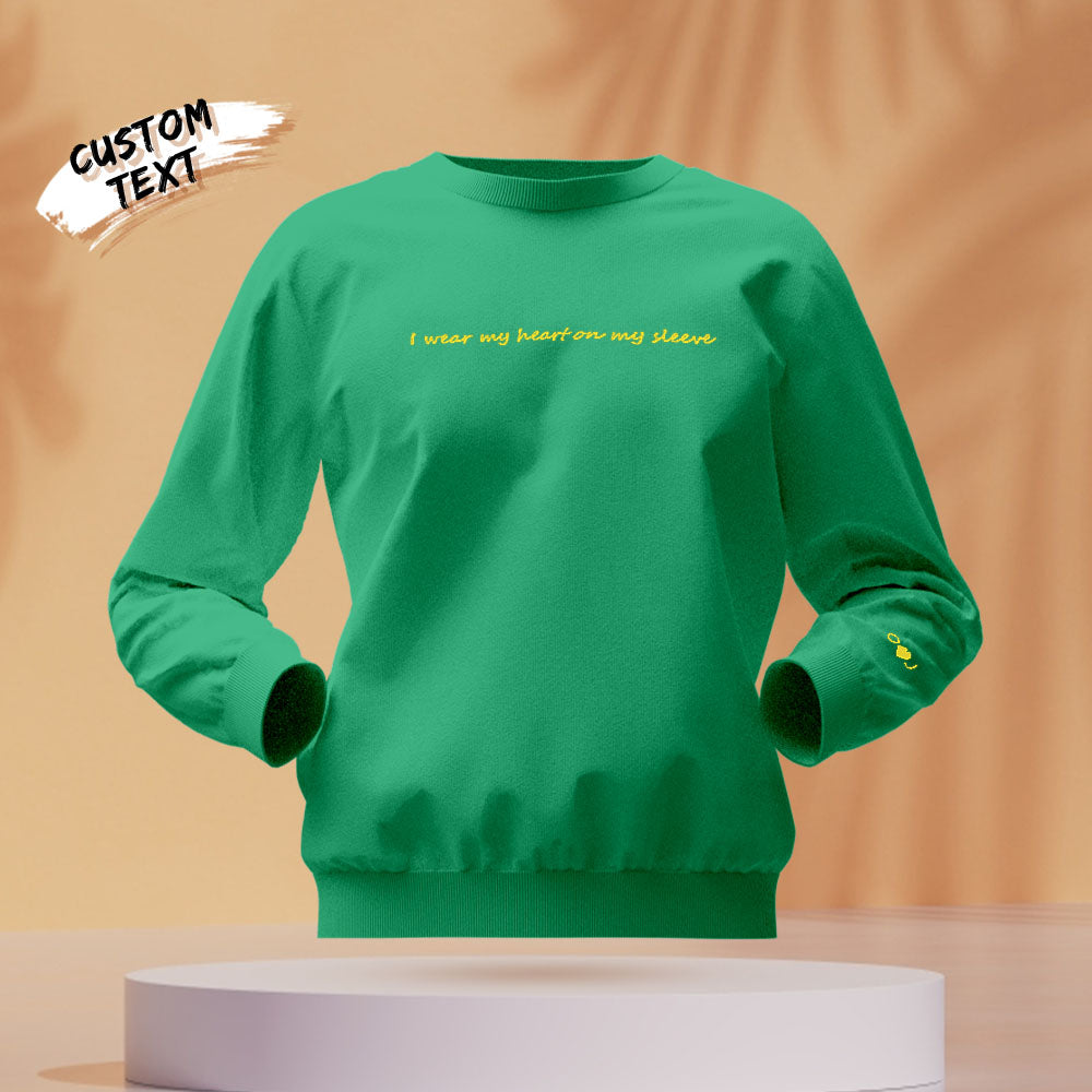 Custom Text - Personalized Couple Sweatshirt