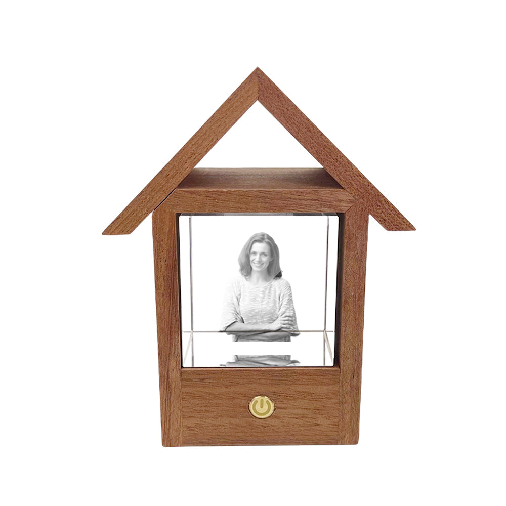 Crystal Wooden Lamp - Personalized Lamp