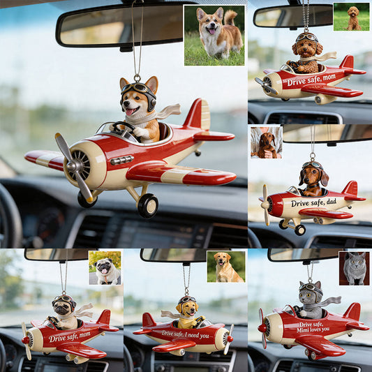 Dog Mom Gift, Pet Mom, Dog Cat Lovers - Personalized Dog Car Ornament