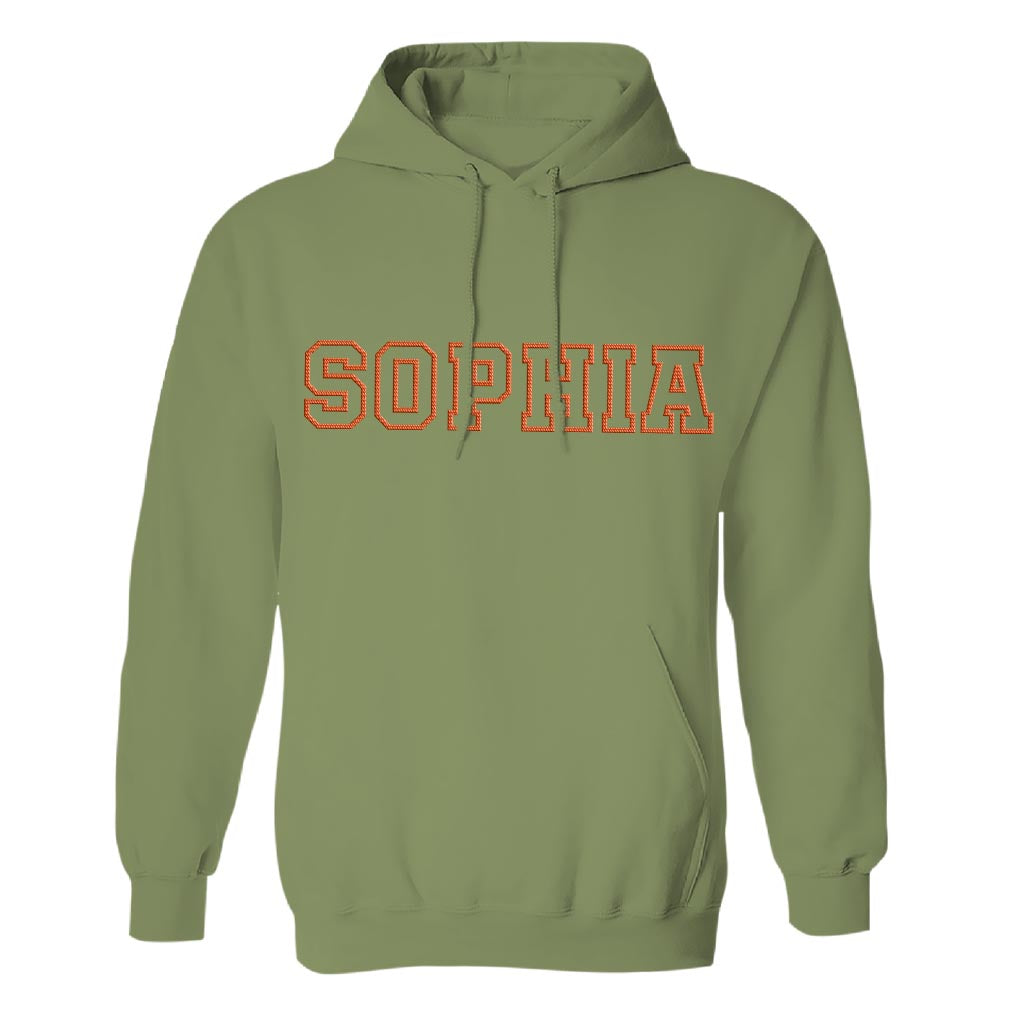 Custom Name - Personalized Step Mom Embroidered Hoodie