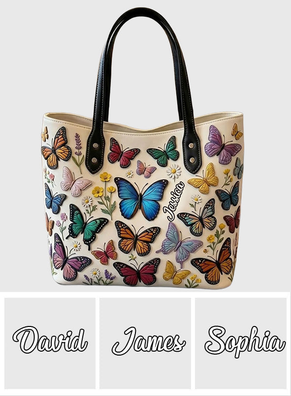 Love Butterflies - Personalized Butterfly Tote Bag