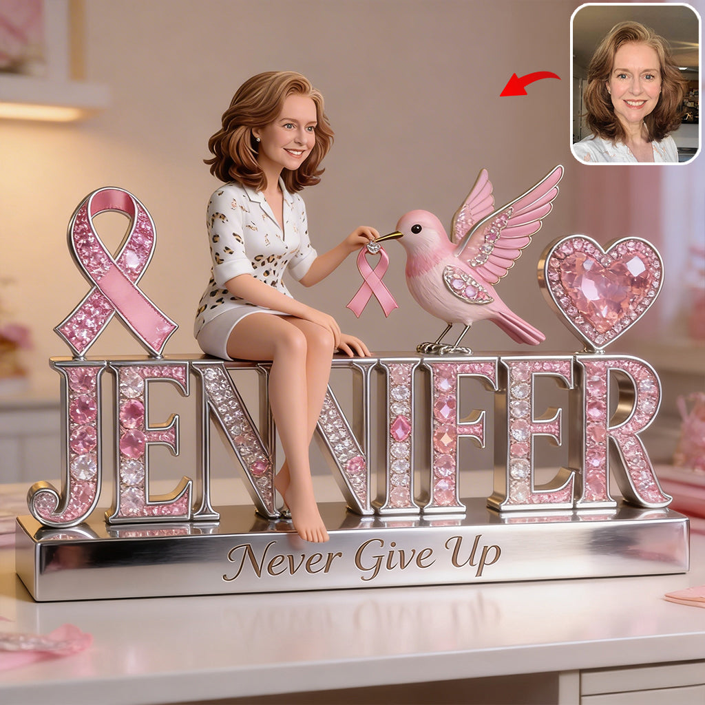 Breast Cancer Awareness - Personalized Breast Cancer Awareness Custom Shaped Acrylic Plaque