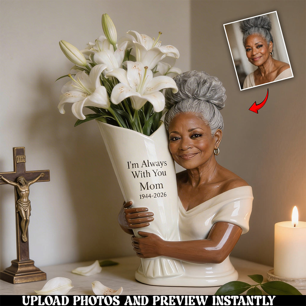 Heaven's Bloom - Personalized Memorial Acrylic Flower Vase