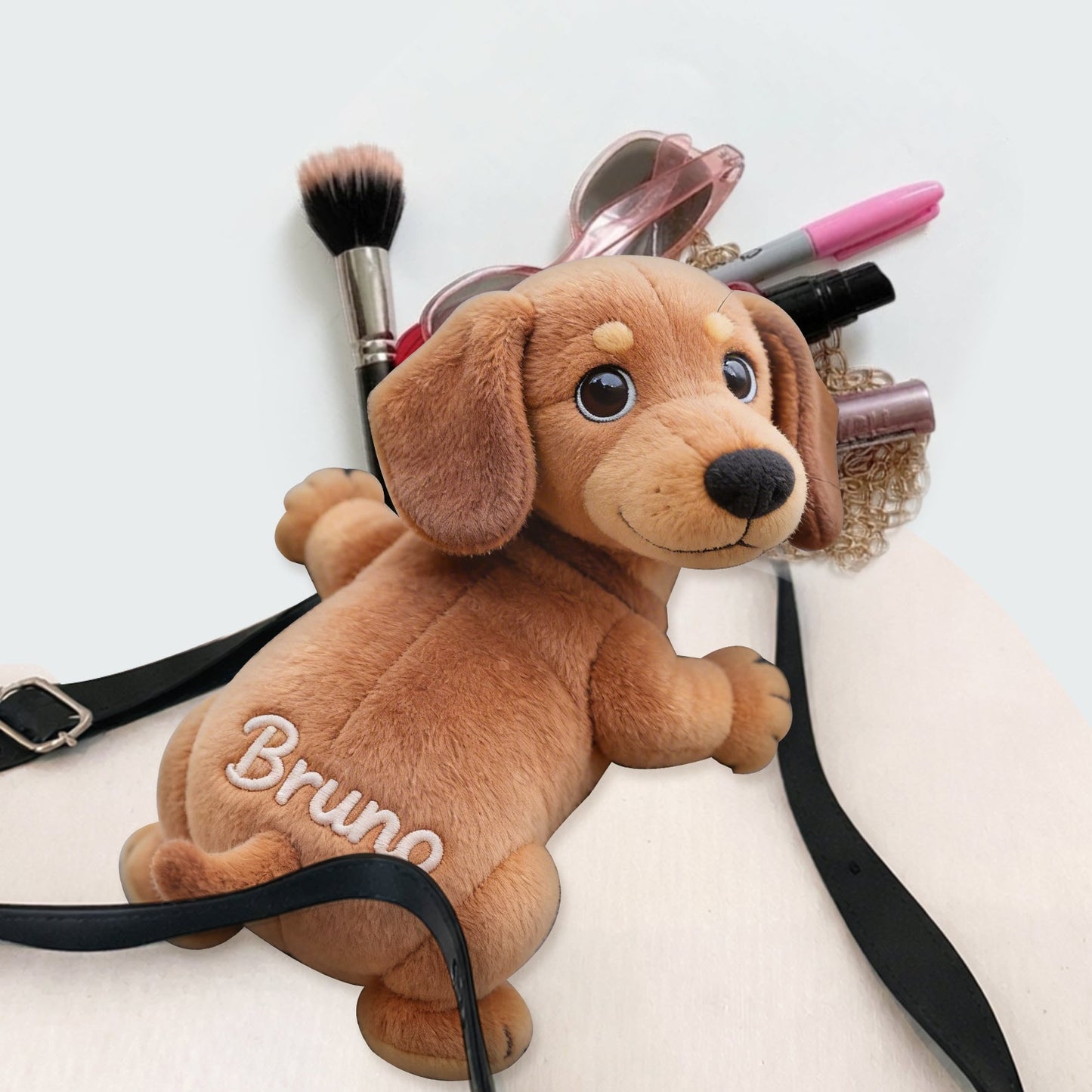 Custom Any Photo - Personalized Dog Plush Crossbag