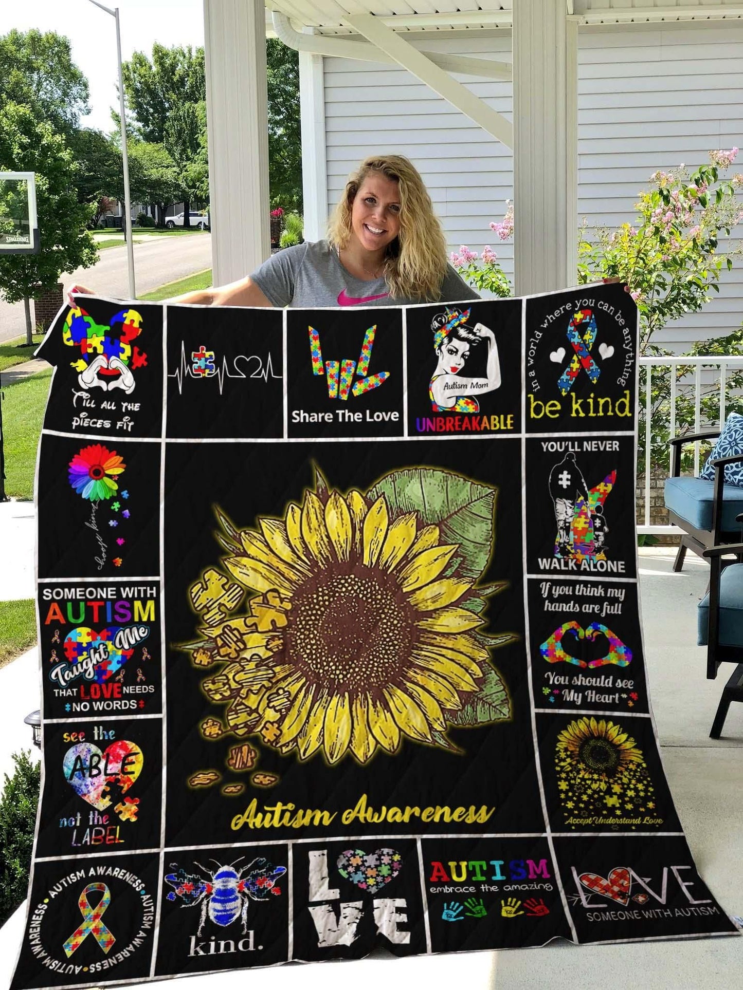 Autism Awareness Blanket 0921