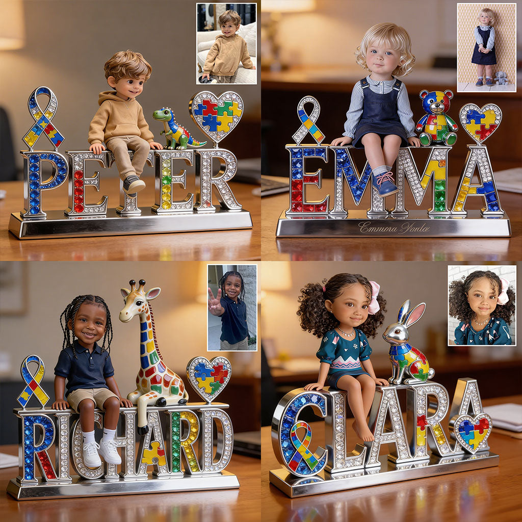 Autism Awareness - Personalized Autism Awareness Custom Shaped Acrylic Plaque
