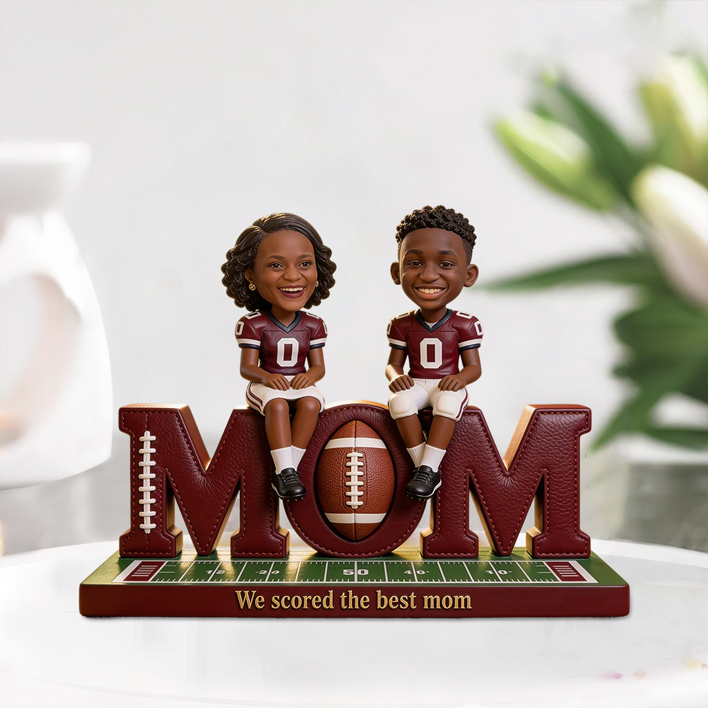 Football Mom Gift Idea - Personalized Football Custom Shaped Acrylic Plaque