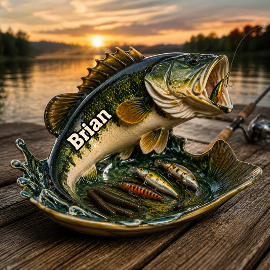 Fishing Bait Tray - Personalized Fishing Catch-All Tray