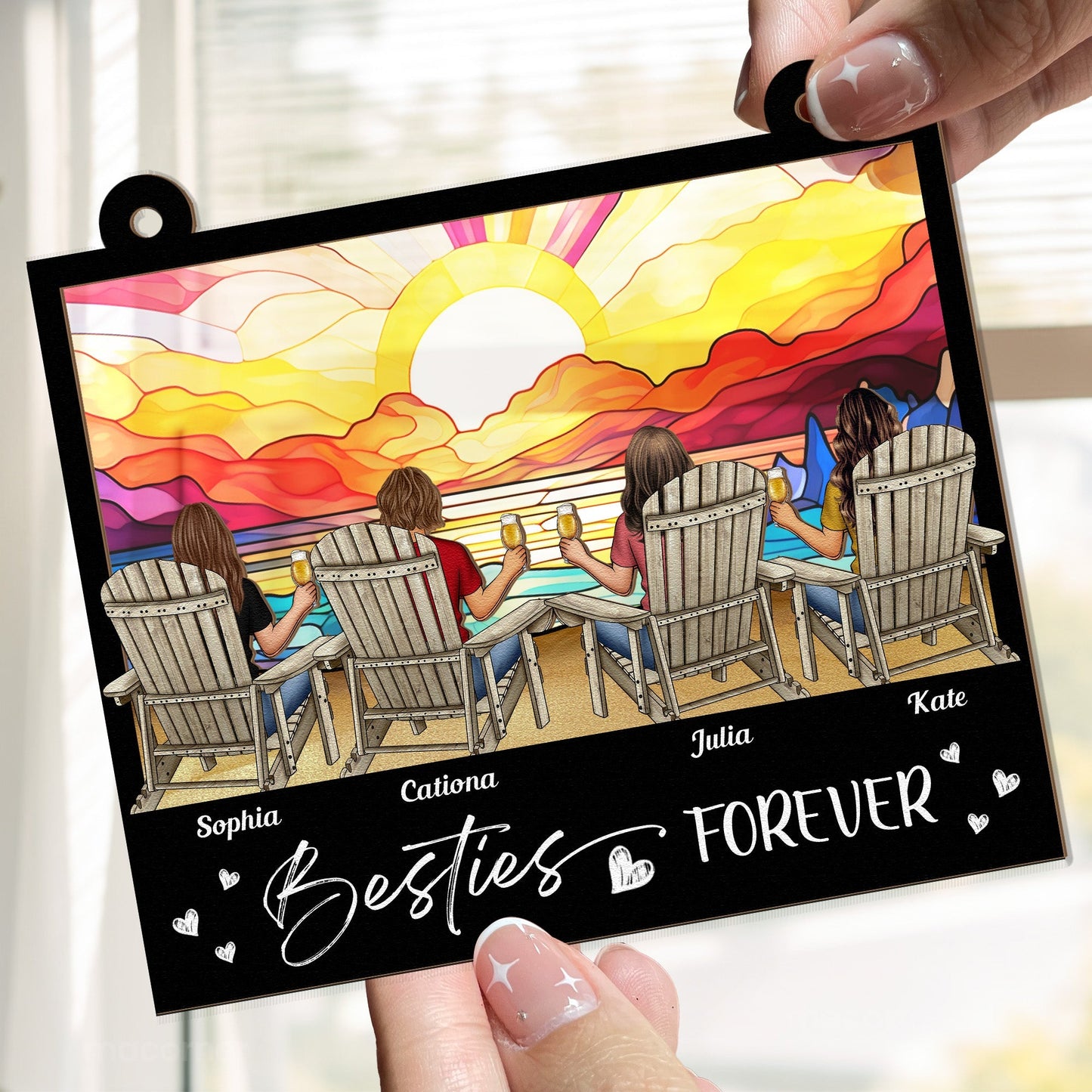 Custom Personalized Wood & Acrylic Ornament Gift