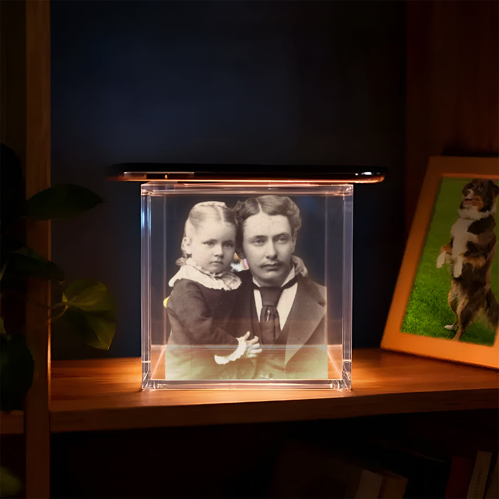 Custom Any Photo Always With You - Personalized Memorial 3D Memory Box