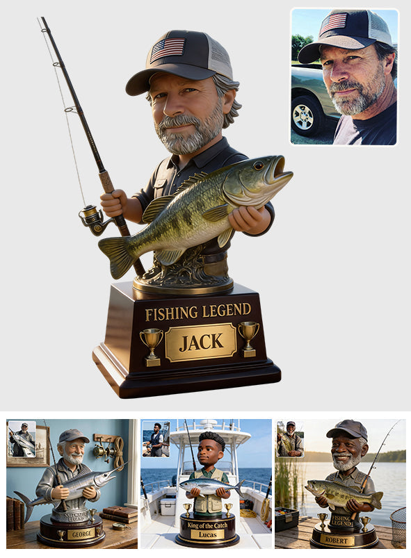 Fishing Legend - Personalized Fishing Custom Shaped Acrylic Plaque