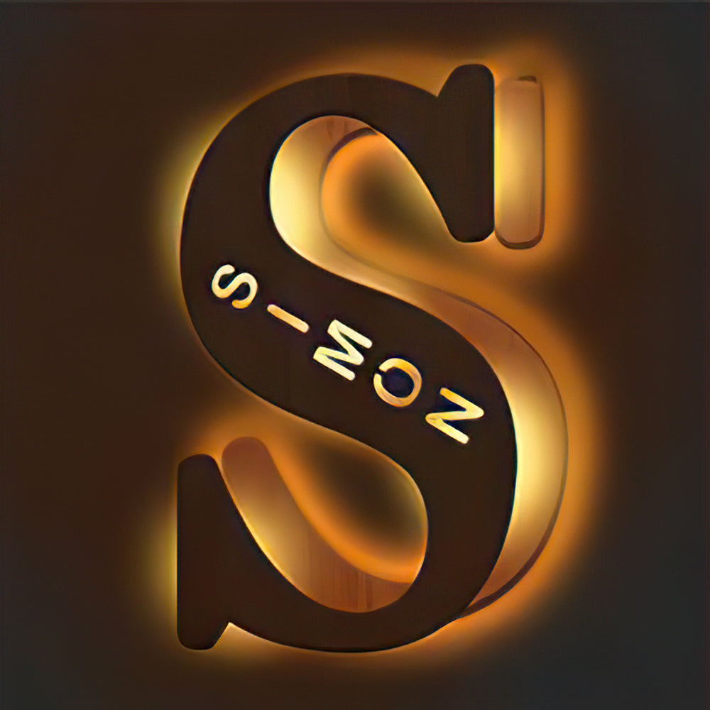 Wooden Letter - Personalized Any Letter With Name Lamp