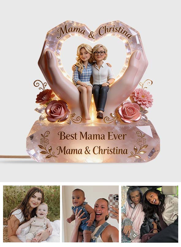 Happy Mother's Day - Personalized Mother Acrylic LED Night Light
