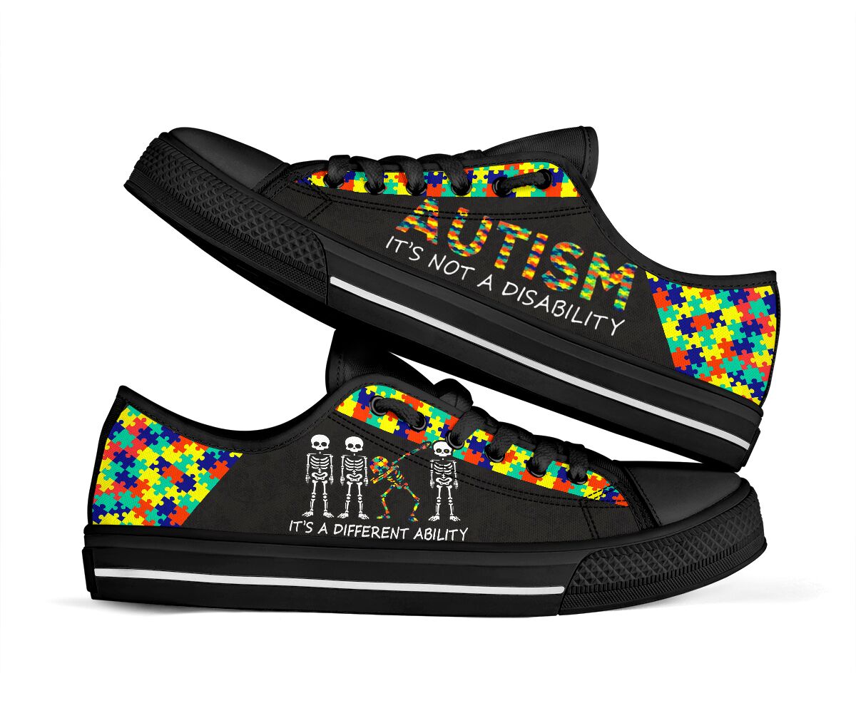 Autism It's Not A Disability Autism Awareness Low Top Shoes 0622