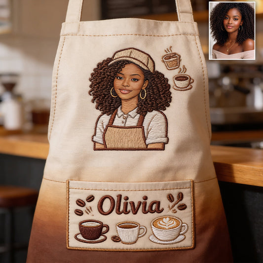 Best Barista - Personalized Coffee Apron With Pockets