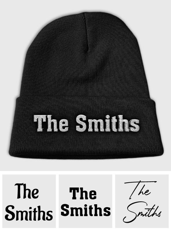 Custom Name - Personalized Family Embroidered Beanie